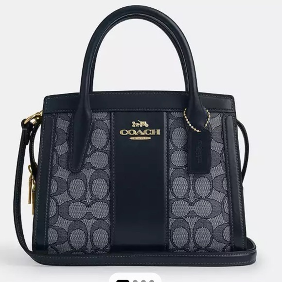 New Coach Andrea Carryall Bag In Signature Jacquard - Picture 1 of 9